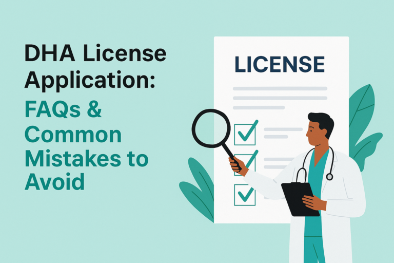 DHA license application mistakes