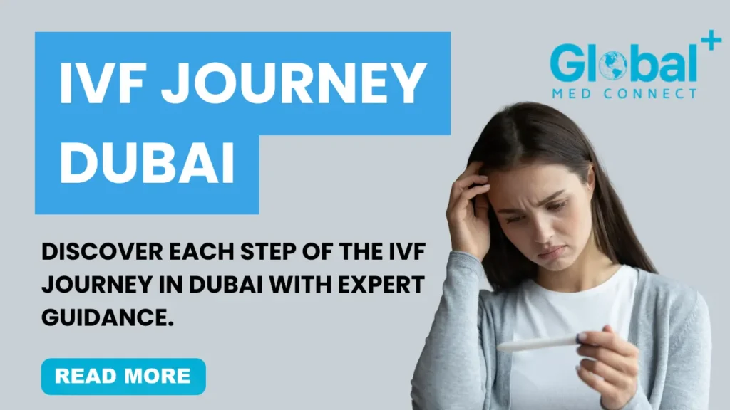 Worried woman holding pregnancy test — IVF journey in Dubai guidance by Global Med Connect
