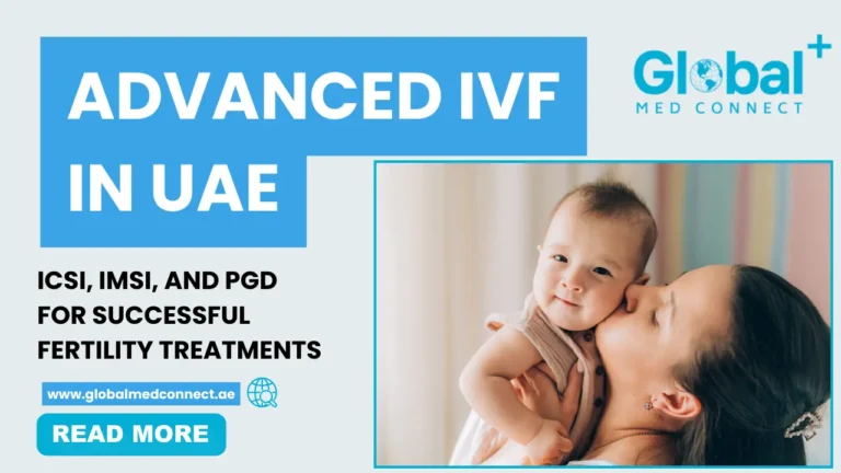Mother kissing baby after successful advanced IVF in UAE using ICSI, IMSI, and PGD techniques
