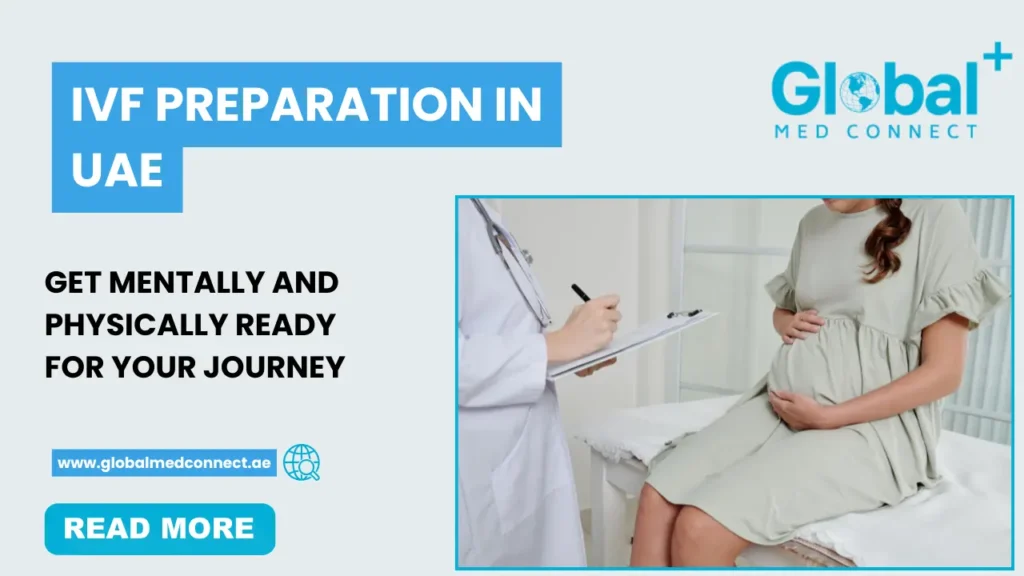 IVF preparation UAE – doctor consulting a woman about mental and physical readiness for IVF journey.